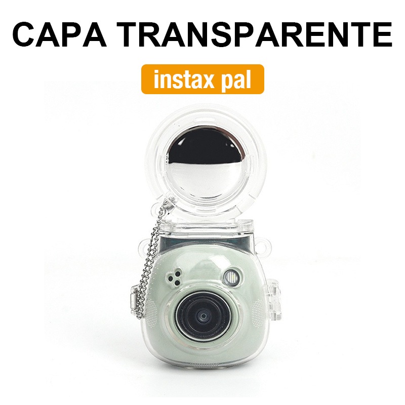 [Film Lab] Capa Capinha Transparente Instax Pal Case Com Espelho Selfie Para Câmera Instantânea Capa Protetora CAA36