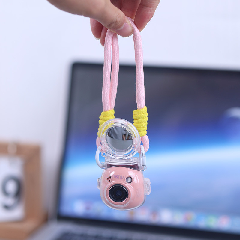 Adequado para instax Pal Photo Elf cristal caso resistente a riscos conjunto resistente a choques com espelho Selfie tra