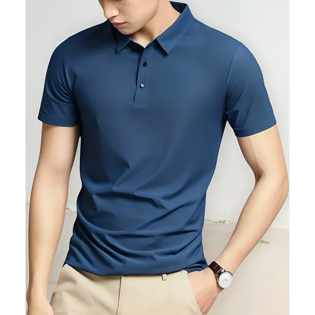 Camisa Tech Polo Poliamida Elastano Masculina Corte a Lazer