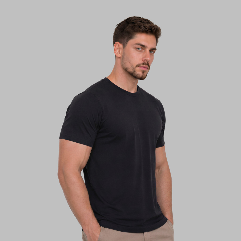 Camiseta  Tech Modal Masculina Anti Odor Camisa Camisa Com Elastano Não Amassa