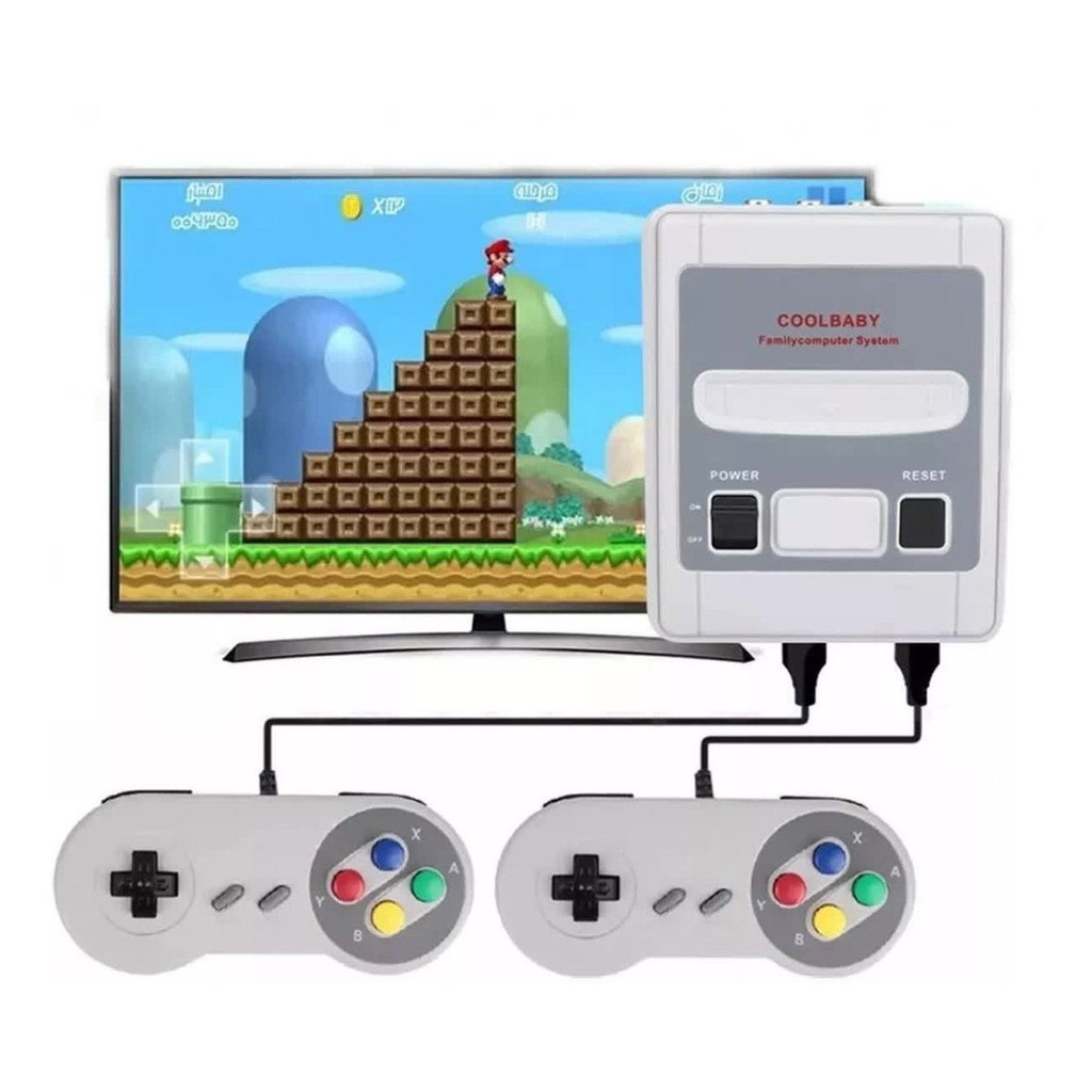Mini 620 Jogos Classicos Super Sfc 8 Bits Bivolt 2 Controles