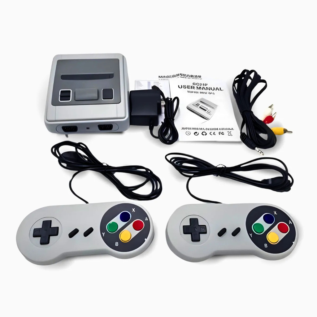Console de Jogos Retrô SFC Mini - Edição Clássica com Centenas de Jogos