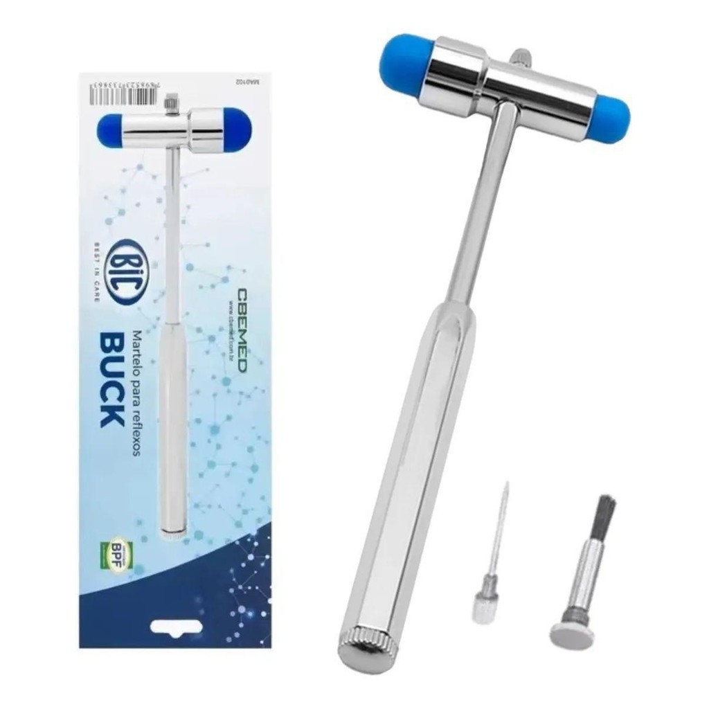 Martelo Buck Estimulos Reflexos Com Pincel E Agulha Profissional Marca Bic