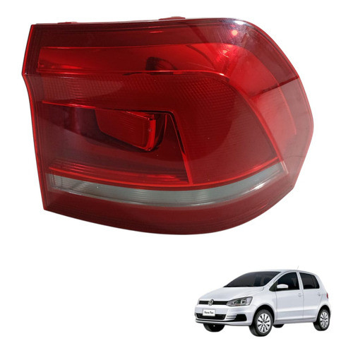 Lanterna Traseira Direita Volkswagen Fox 2015 2017 2018 2019 Direito/passageiro Vermelho