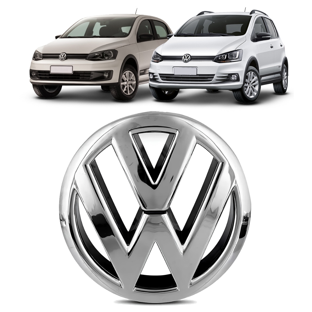 Emblema Vw Grade Fox 2015 2016 2017 2018 A 2022 Cromado
