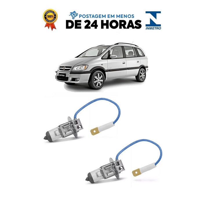 Par Lampada Farol de Milha Zafira 2001 2002 2003 2004 2005 2006 2007 2008 2009 2010 2011 2012 H3