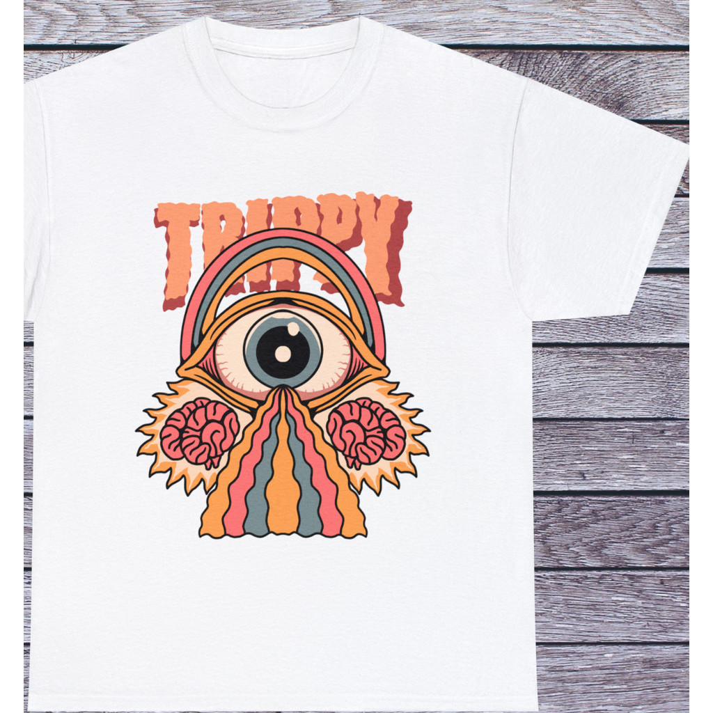 Trippy Paradise Camiseta Psicodélica Vintage Old School Tatuagem Roupas De Rua