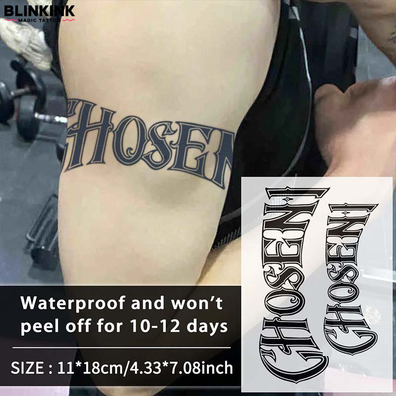 Adesivos De Tatuagem Em Inglês Florais Vintage , Tamanho Grande Para Braços , Escolhidos 1 LeBron James