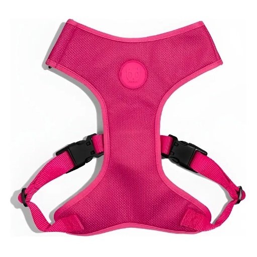 Peitoral Air Mesh Zee.Dog Ajustável Pink Led para Cães/Tamanho M(Médio)