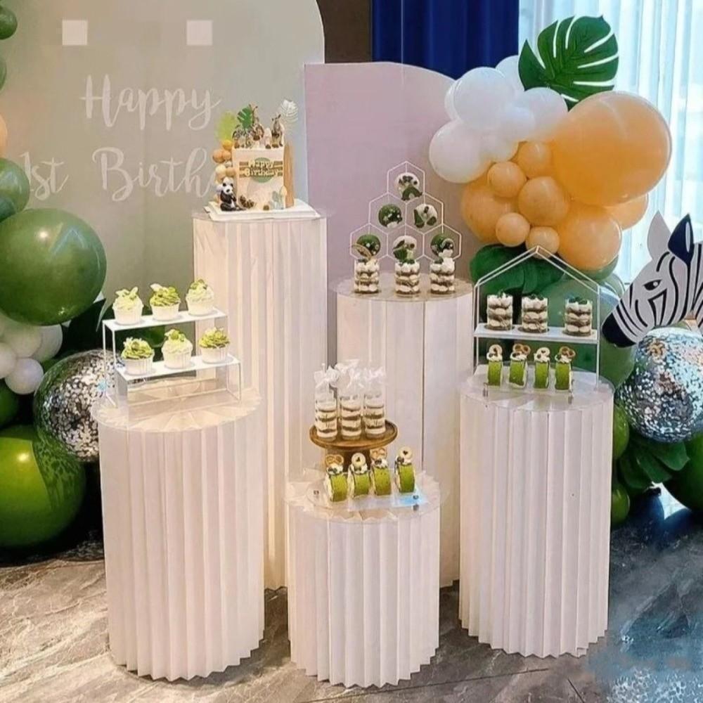 Rack De Sobremesa De Pilar Romano BLISVEX , Suporte De Exibição De Cilindro De Papel DIY , Colunas De Mesa Dobráveis Bra