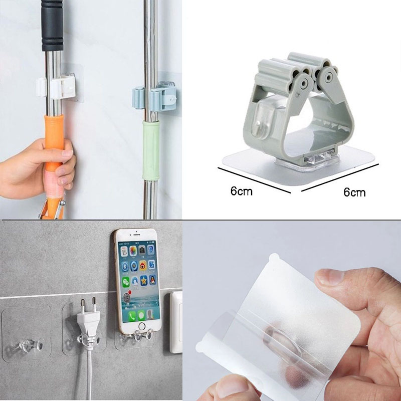 Kit De Ganchos De Parede Autoadesivos-Armazenamento De Cozinha Fortes E Sem Costura Protetores De Canto De Mesa Anticoli