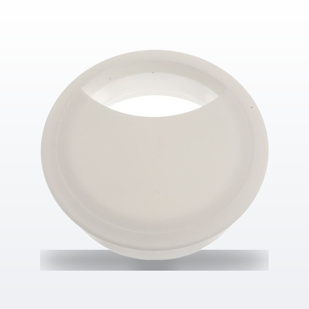 Passa Fio de Mesa 59mm Branco Bemfixa organizador fios cabos canaleta esconder caixa tampa acabamento furo escritorio