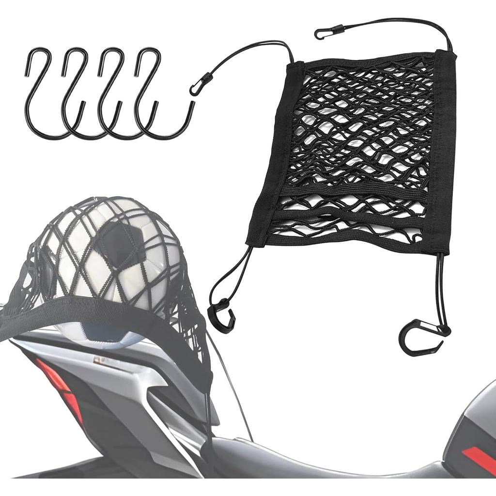 Motorcycle Cargo Net for Helmet Storage, 10