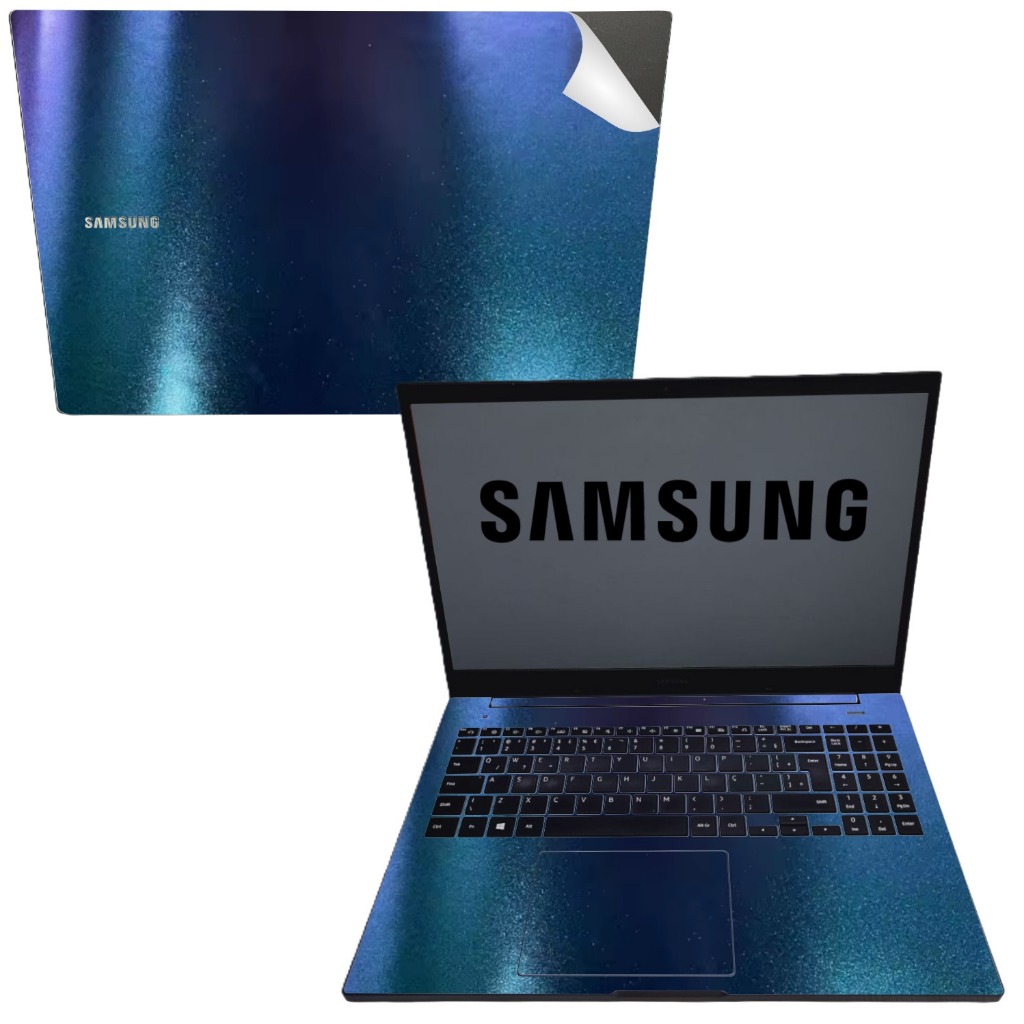 Kit adesivo skin notebook Samsung X50 550XCJ 550XCR - várias cores - recortado tecla a tecla