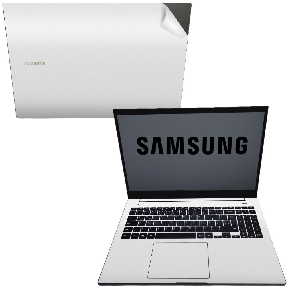 Kit adesivo skin notebook Samsung E30 550XCJ 550XCR - várias cores - recortado tecla a tecla