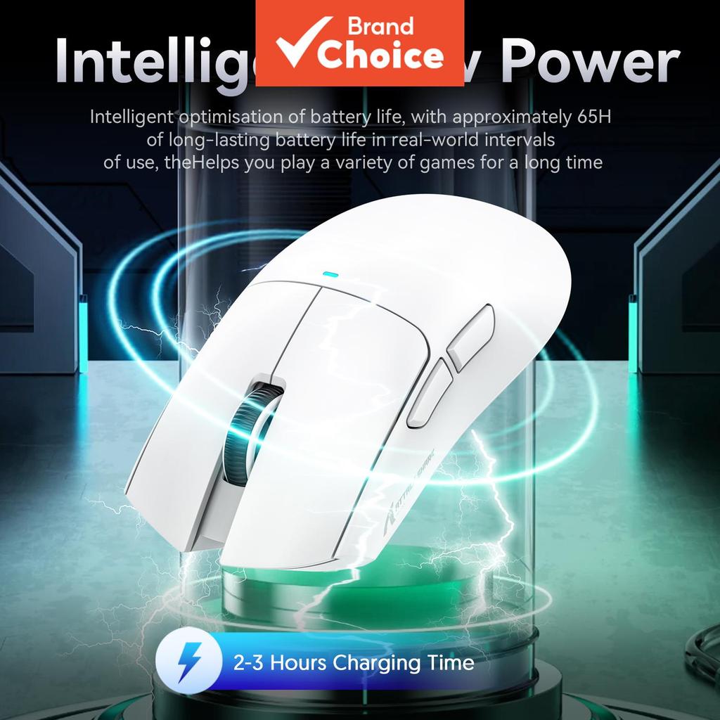 Mouse Gamer Attack Shark X11, 400IPS, aceleração 40G, interruptor branco HUANO, 20 milhões de cliques, para computador,