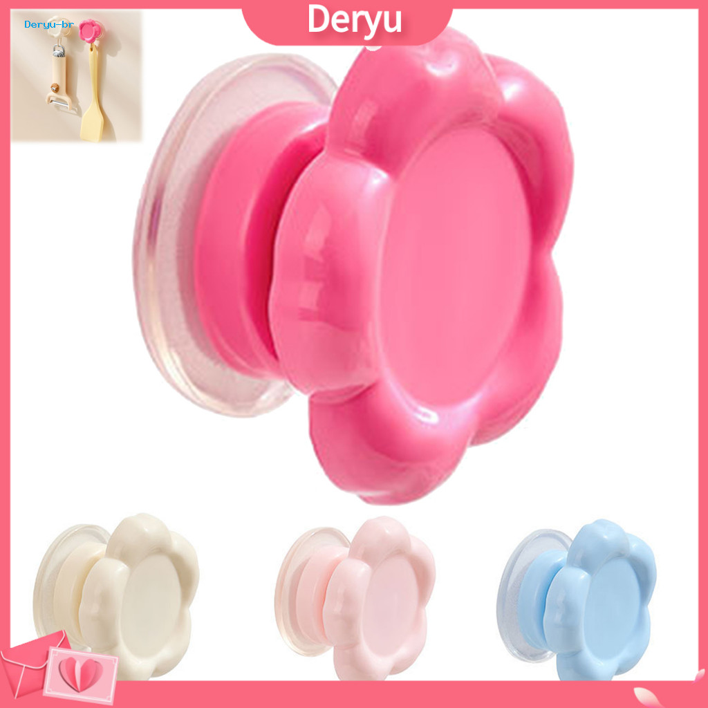 Adhesive Free Hooks Vacuum Suction Cup Flower Hook No Drilling Removable Reusable Waterproof Plastic Hanger Strong Adhes