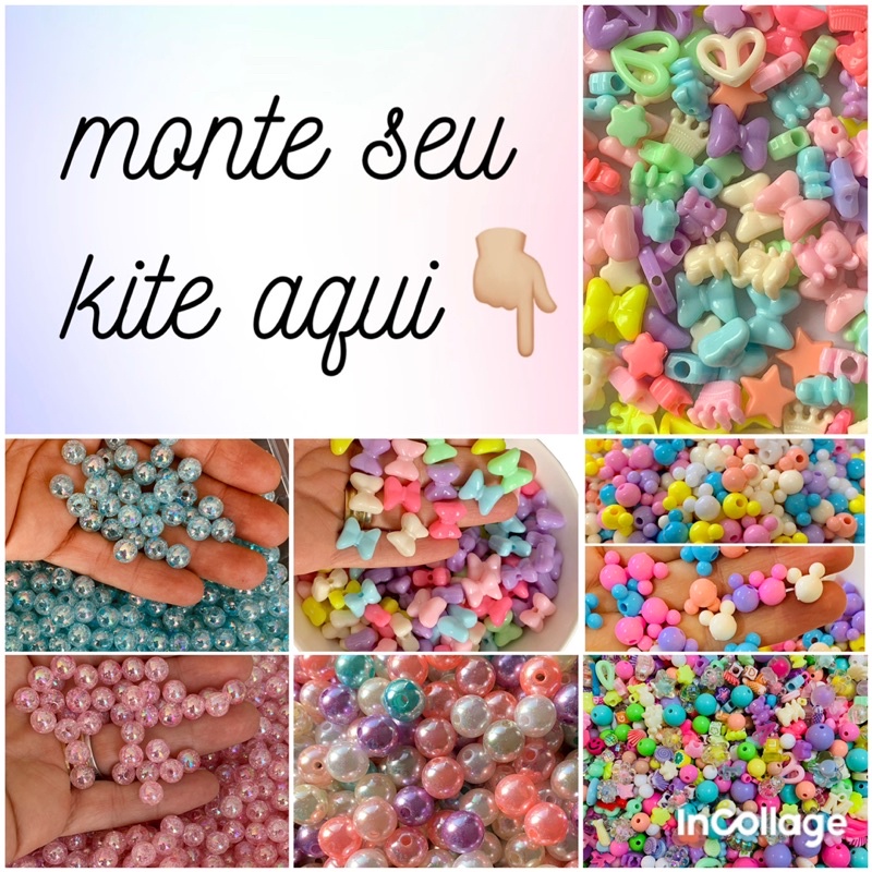 Escolha aqui miçangas e entremeios, monte seu kit e faça você mesma as suas pulseiras