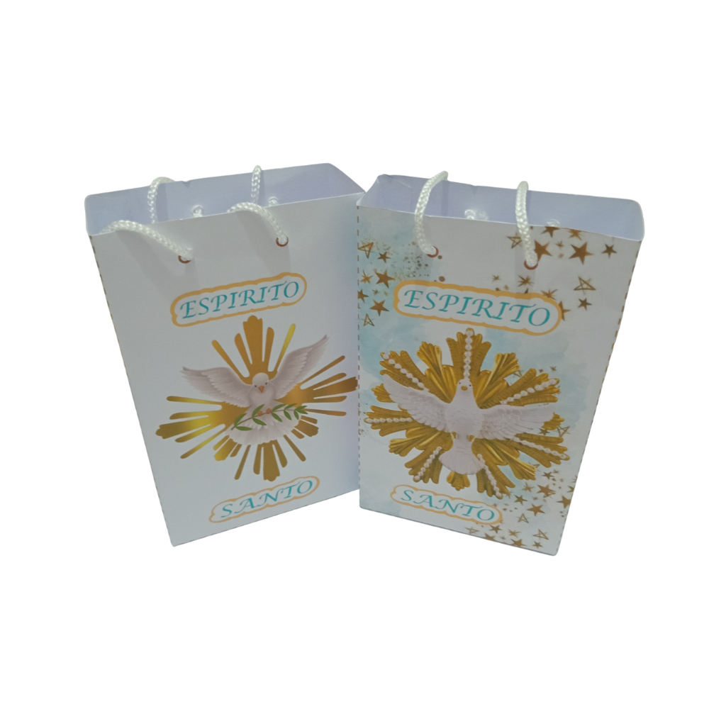 sacolinha Personalizada para festa religiosa Lembrancinha Batizado Quantidade mini (10 ) Unud  CORTE É MONTE VOÇÊ MESMA