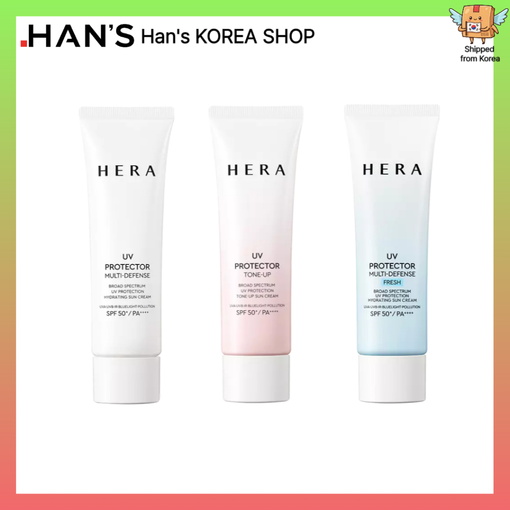 [HERA] Protetor UV 50ml Fps 50 + PA + + 3 Tipos (TONE-UP , Multidefesa , Multi Defense Fresh)/Solar