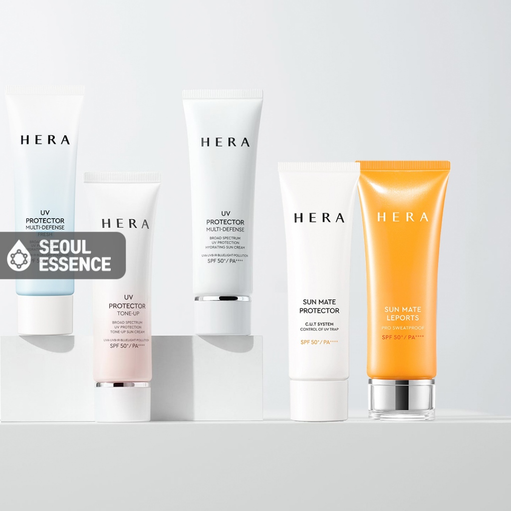 HERA UV Protector Multi Defense (Fresh)/Tone-Up (Lavanda E Pêssego CC Natural/Protetor Solar Mate-, (Cuidados Solares)