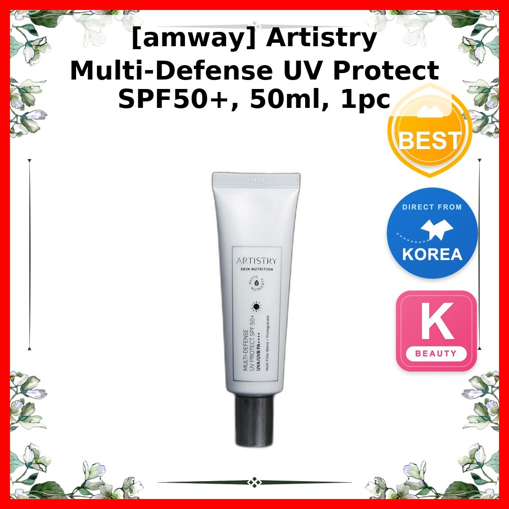 [amway] Artistry Multi-Defense UV Protect Fps50 + , 50ml , 1 Unidade/Protetor Solar Coreano Fps50/Fórmula Leve Da alltea