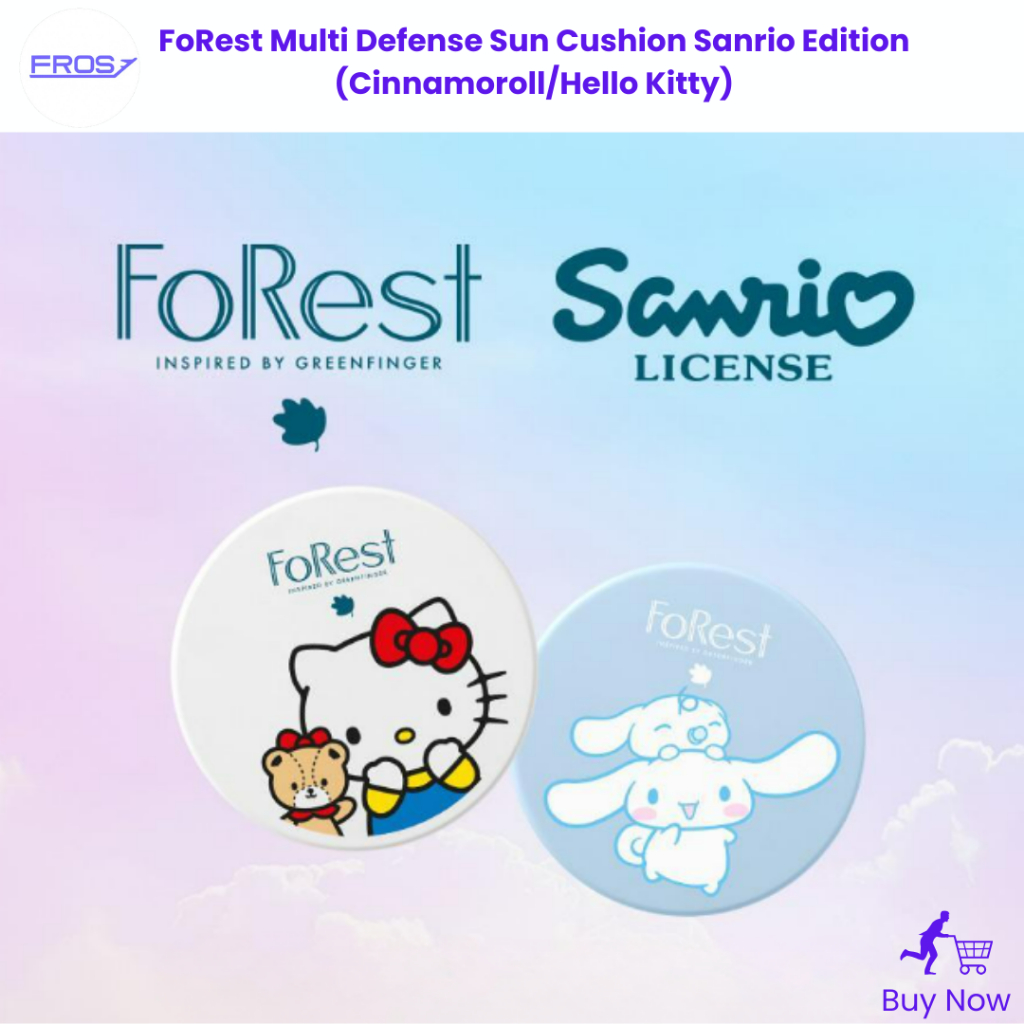 [GreenFinger] Almofada Solar Multi Defense Forest/Sanrio Edition/Cinnamoroll E Hello Kitty/13g