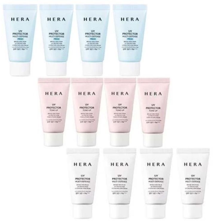 [HERA] Protetor UV MULTI-DEFENSE FRESH Tone-up 15ml * 4pcs Tamanho mini Fps 50 + PA +