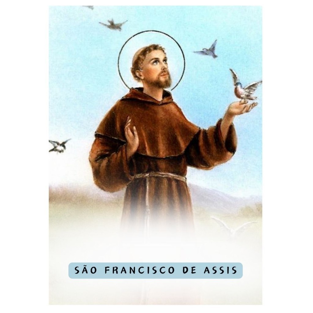 Quadro Plaquinha Decorativa MDF A4 - São Francisco 1