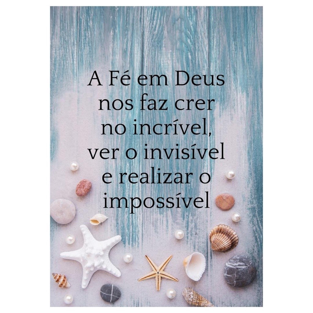 Quadro Plaquinha Decorativa MDF Fé em Deus - FR62