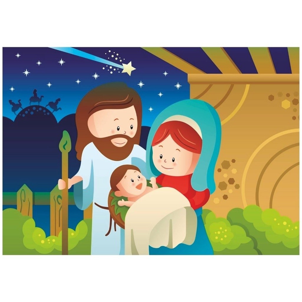 Quadro Plaquinha Decorativa MDF Sagrada Família - FR192
