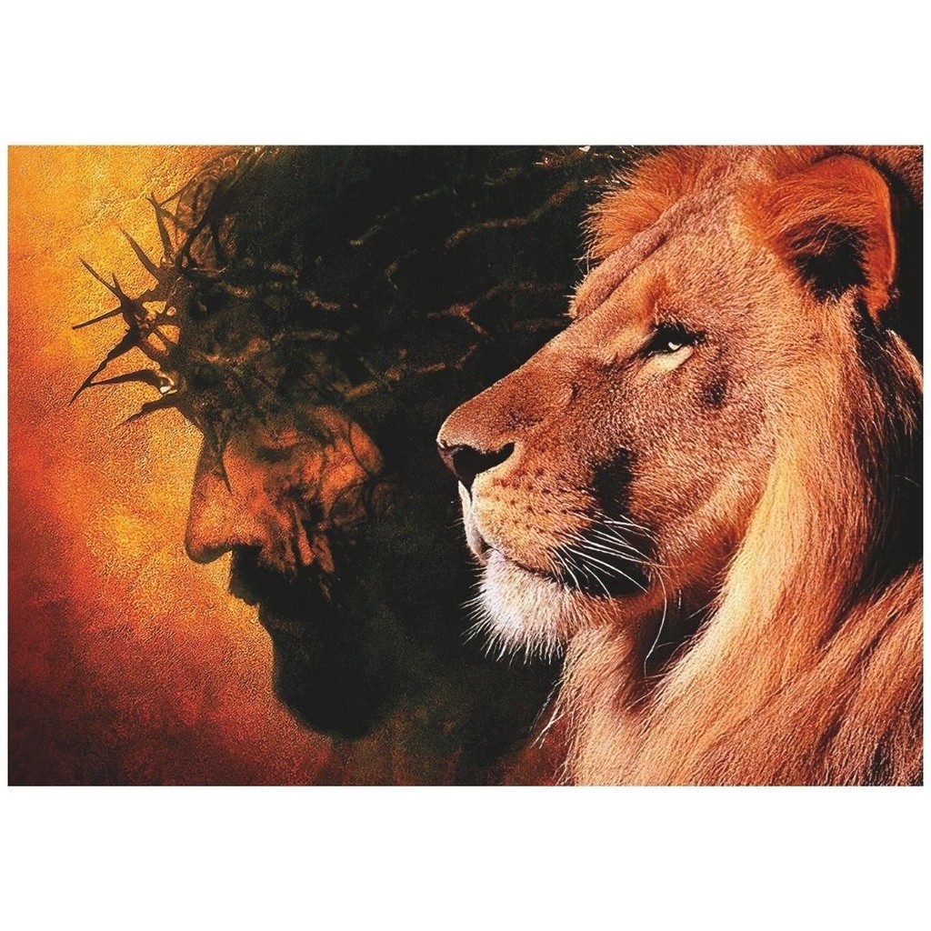 Quadro Plaquinha Decorativa MDF Leão de Judá - FR189