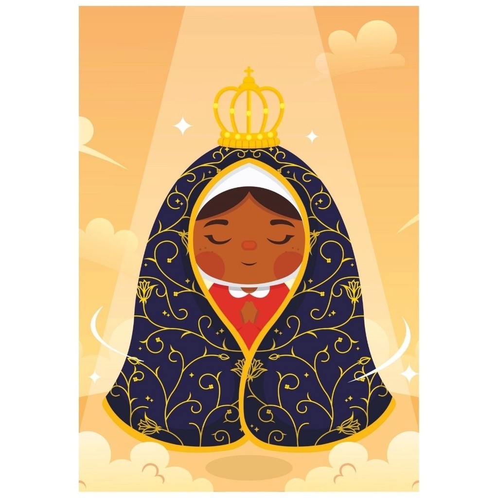 Quadro Plaquinha Decorativa MDF N Senhora Aparecida - FR137