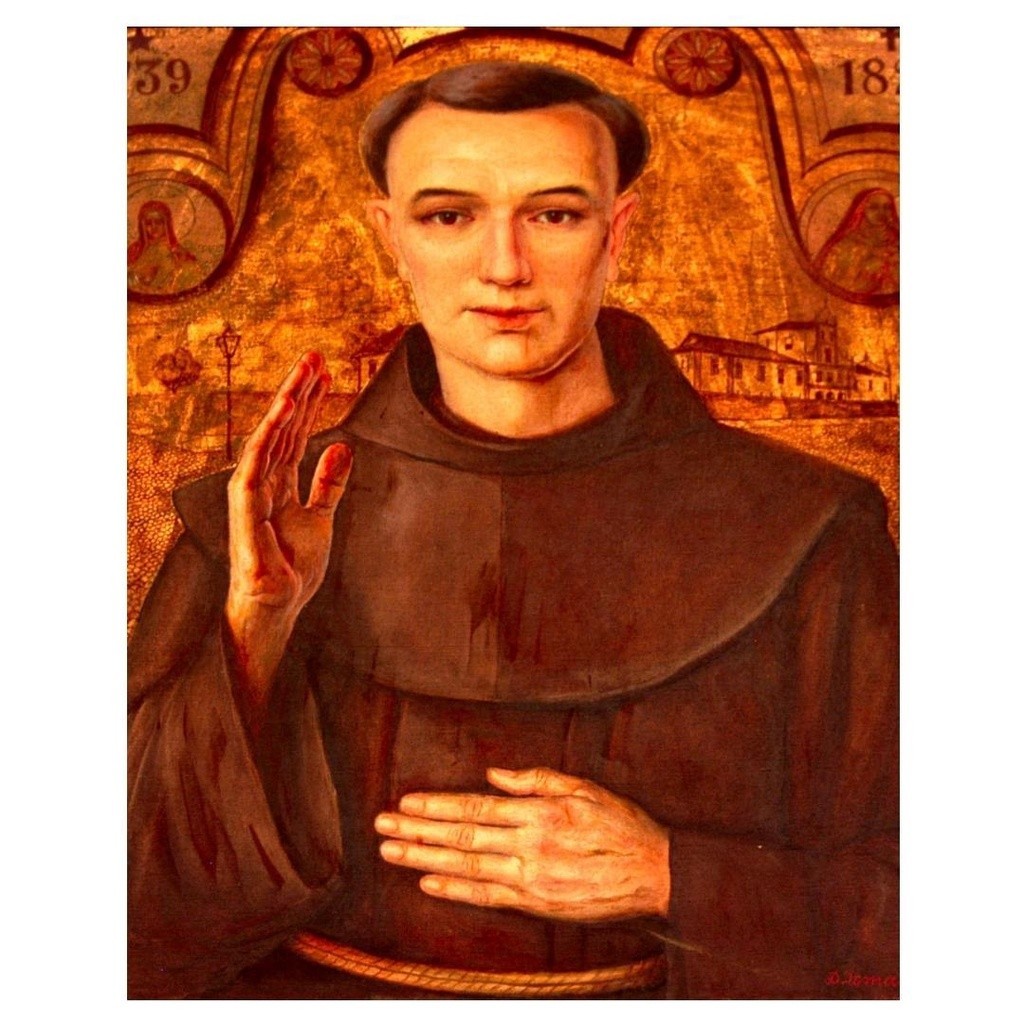 Quadro Plaquinha Decorativa MDF A4 - Frei Galvão 1