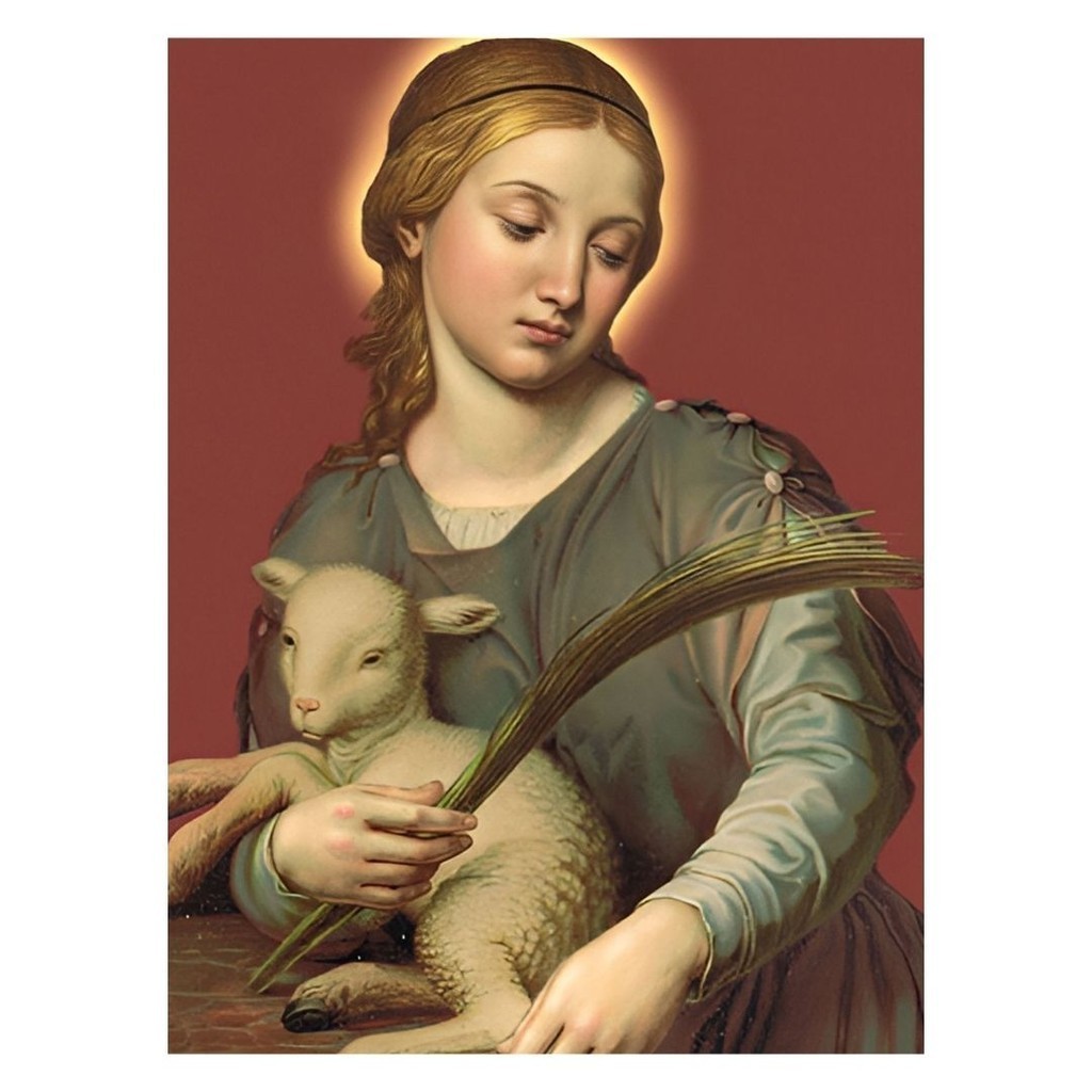 Quadro Plaquinha Decorativa MDF A4 - Santa Inês