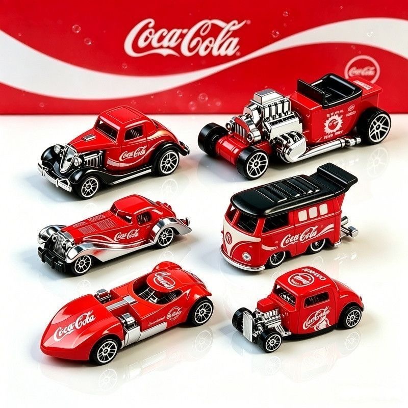 6 Pçs/set Cola Racing Modelo Blocos De Construção Brinquedo Presente