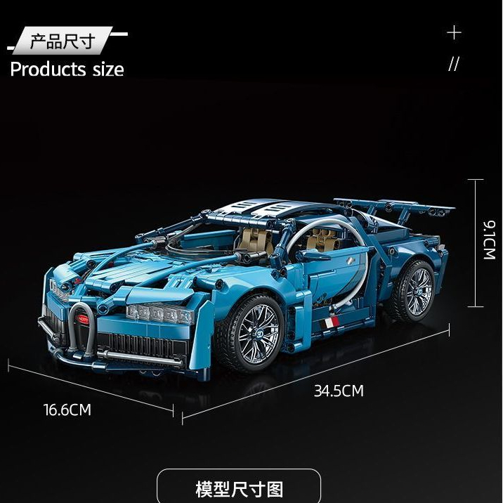 1300 PCS Compatível Lego Bugatti Racing Carro Esportivo Lamborghini Bloco de Construção Modelo Aniversário Presente de N