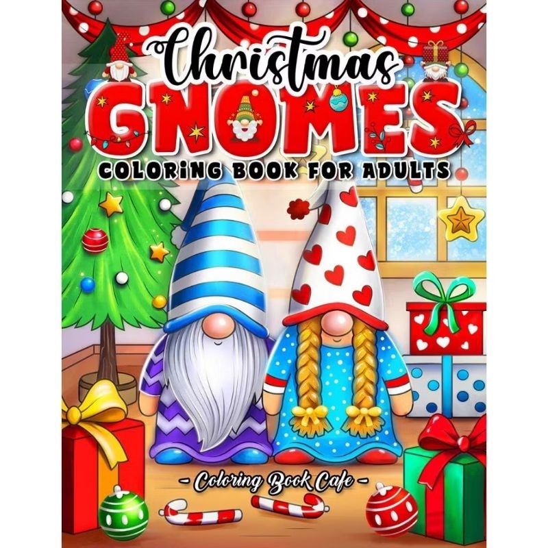Kit 30 Desenhos Para Pintar E Colorir - Ilustrações do livro Christmas Gnomes - (Folhas Soltas)