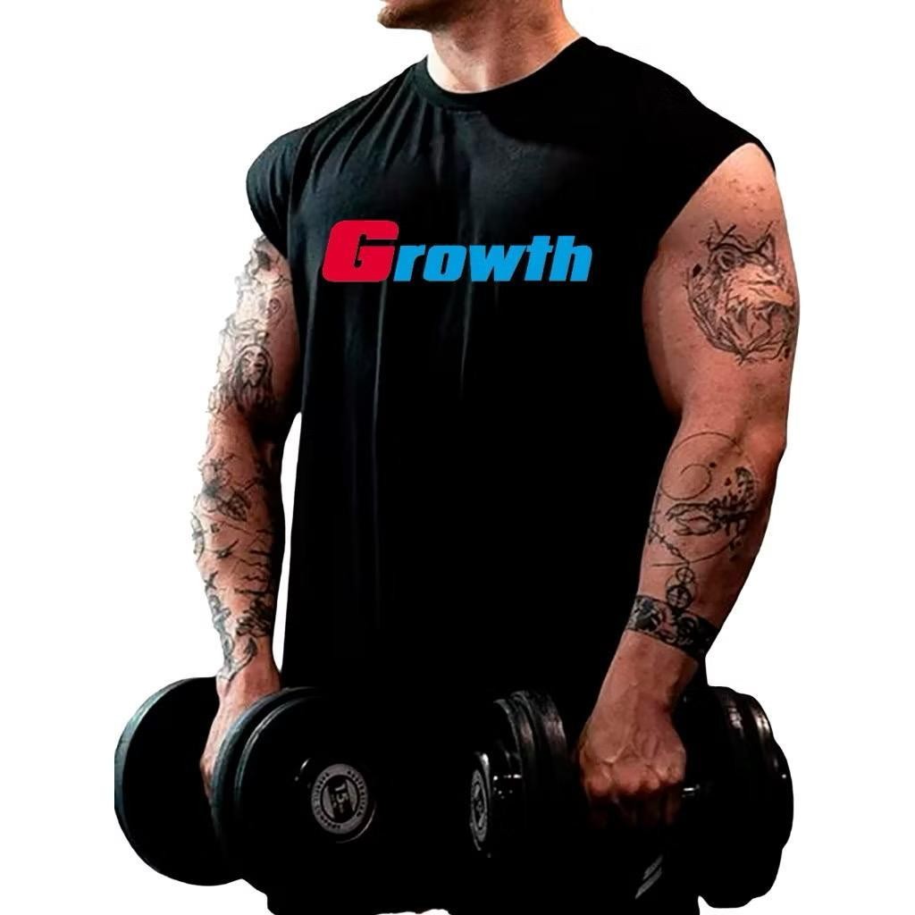 CAMISETA REGATA OVERSIZED MASCULINA CAMISA LONGA MASCULINA ACADEMIA TREINO LARGA MODA CASUAL ESPORTE DE ALTA QUALIDADE