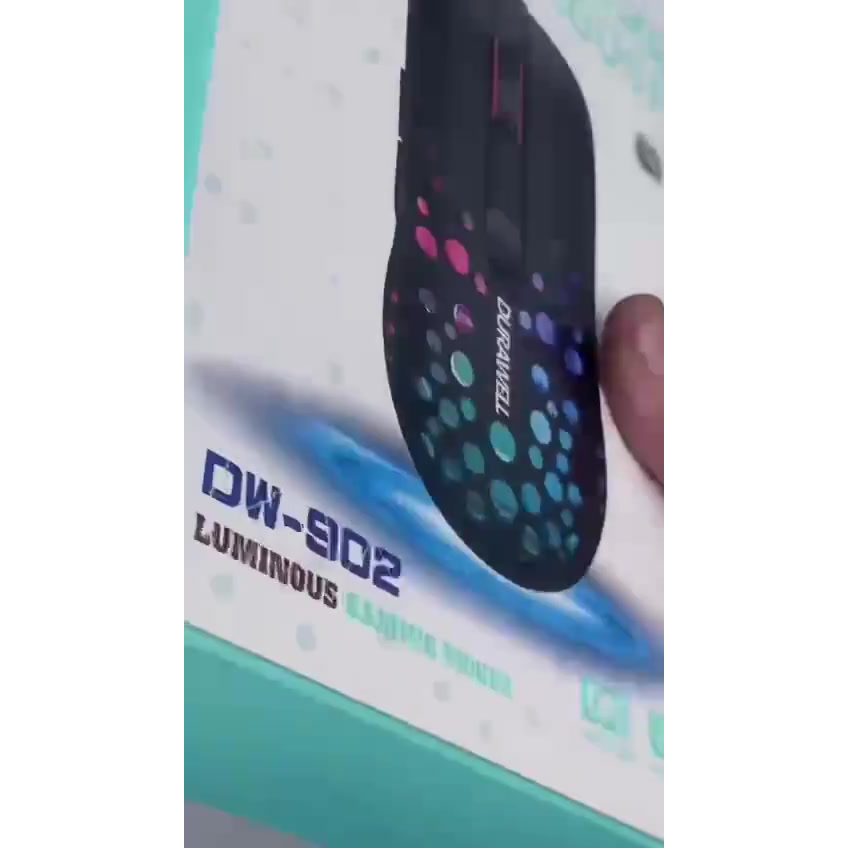 Mouse Gamer com Fio Durawell 7 Botões 3200 dpi DW-902