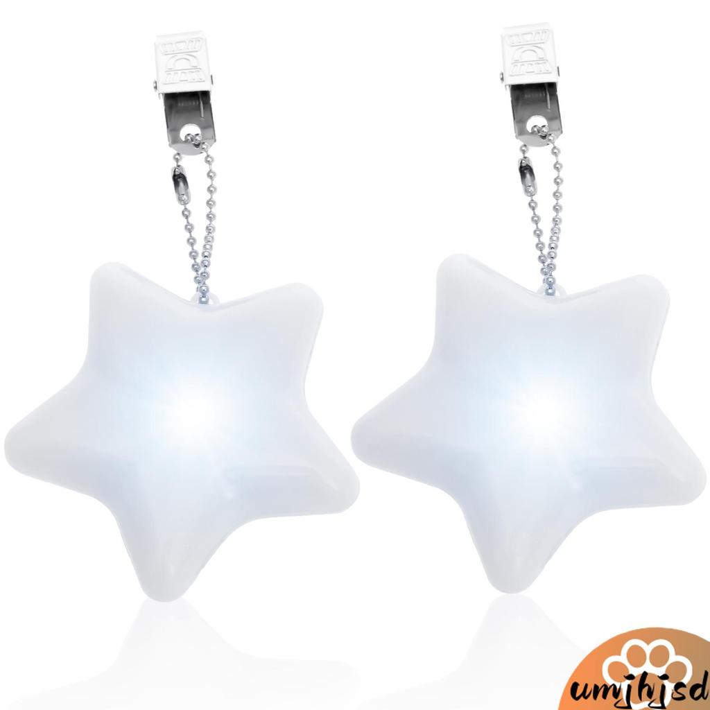 2 Pçs Plástico Toque Ativado Saco Iluminador Luz Pentastar Forma Bolsa Lâmpada LED Para Uso Noturno Ao Ar Livre SHOPSKC1