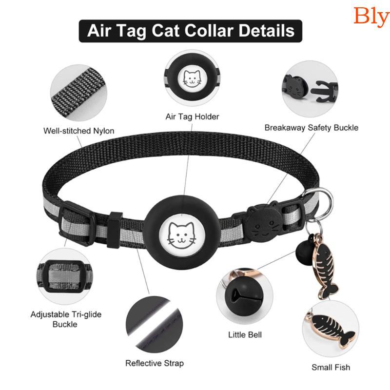 Bly Gatos Colar Breakaway Reflexivo Pet Rastreador-Suporte Sino Para Pequenos Gatosdogs Filhotes À Prova Dwater