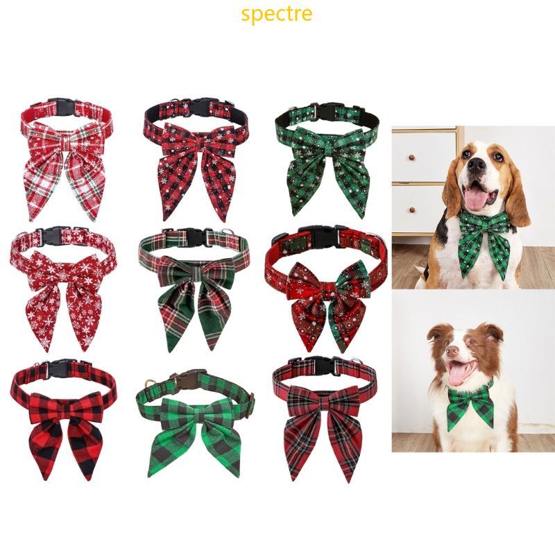 spe Festival Gato Gravata Natal Pet Colar Breakaway Bowknot Cão Férias Neckwear Animais Estimação Festa Accessor