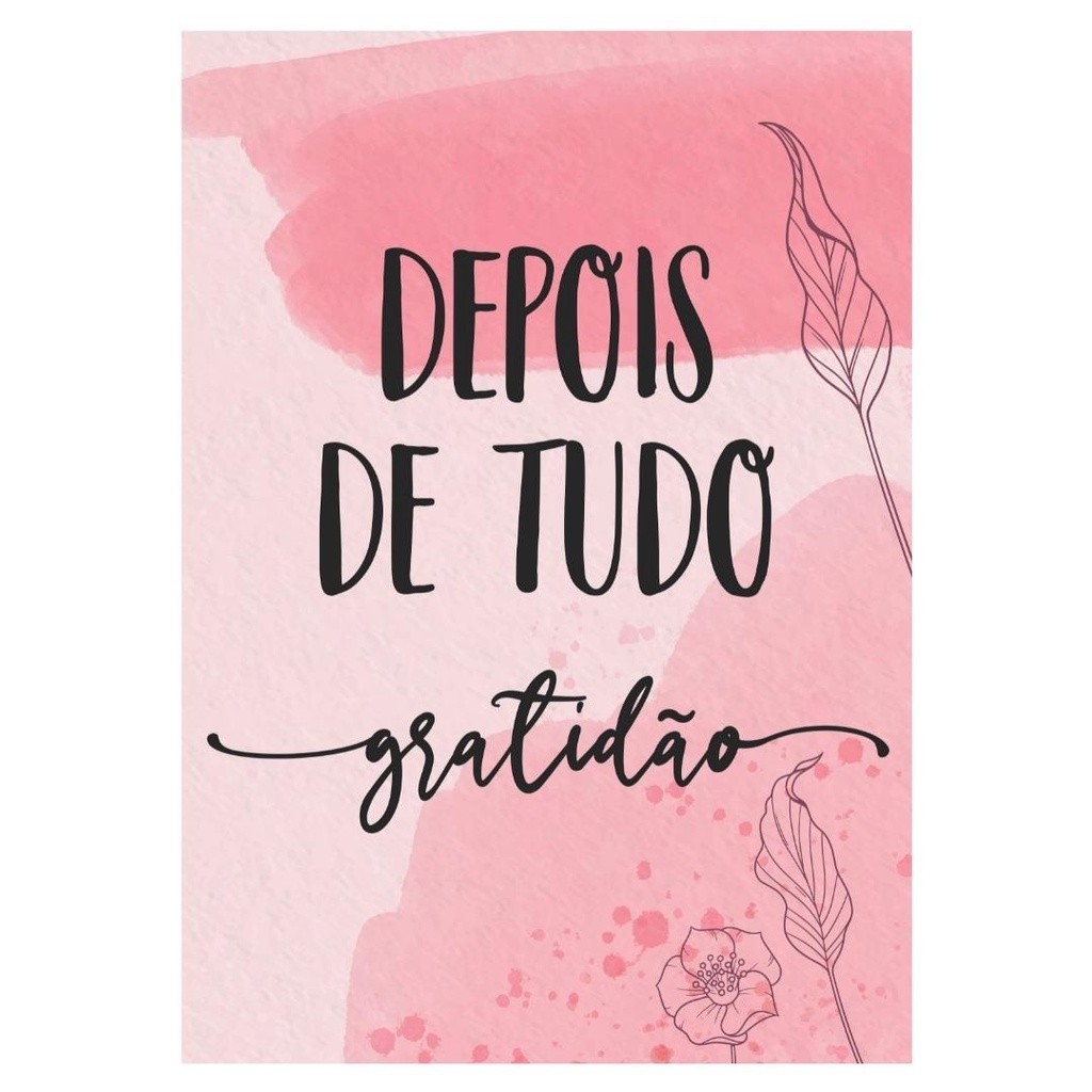 Quadro Plaquinha Decorativa MDF Gratidão - FR14