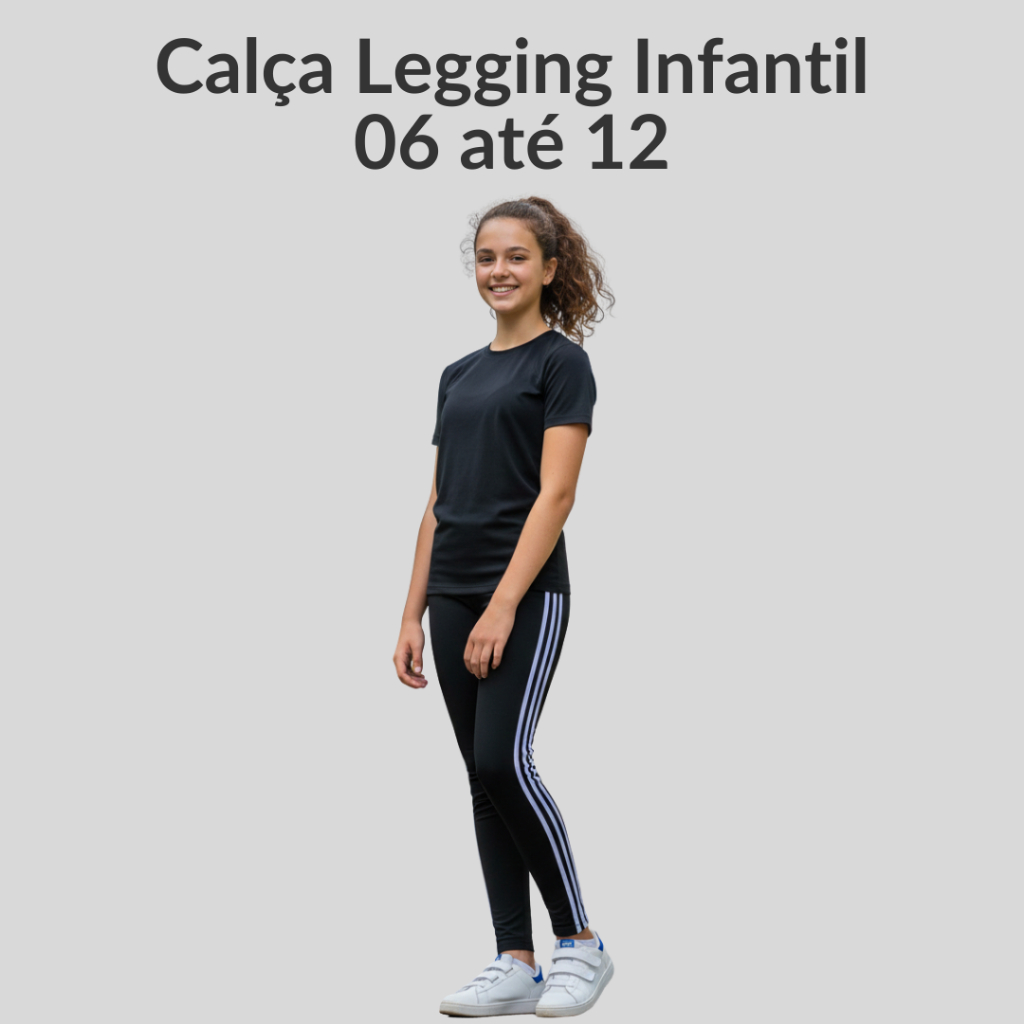 Calça Infantil Feminina Legging 06 até 12 Menina Flanelada Grossa Zero Transparência