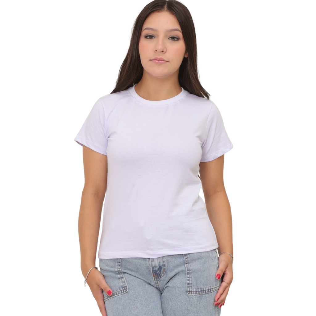 Camiseta básica menina 100% algodão infantil juvenil do 10 ao 16 zero transparência