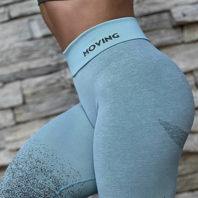 LEGGING GRAVIDADE ZERO DEGRADÊ MESCLA COM AZUL