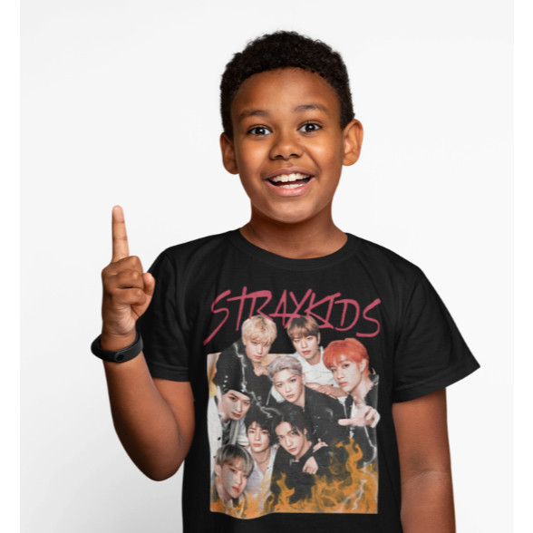Camiseta Infantil K-pop Stray Kids Mega Oferta Exclusiva
