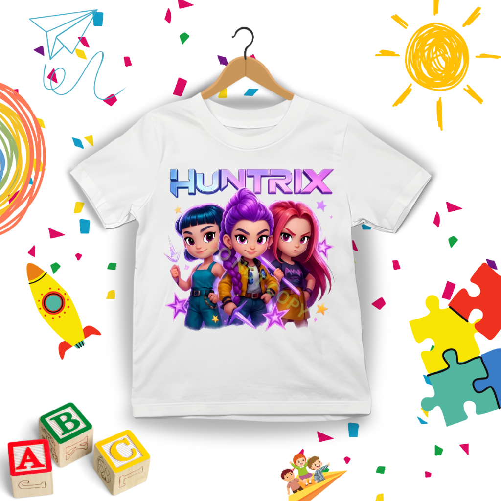 Camiseta Infantil Guerreiras K Pop Tendência Kids Menina Juvenil Blusa 100% Algodão Envio Rápido