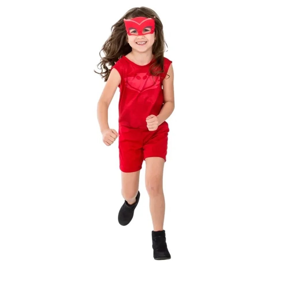Fantasia Pop Corujita Pj Masks Tamanho G